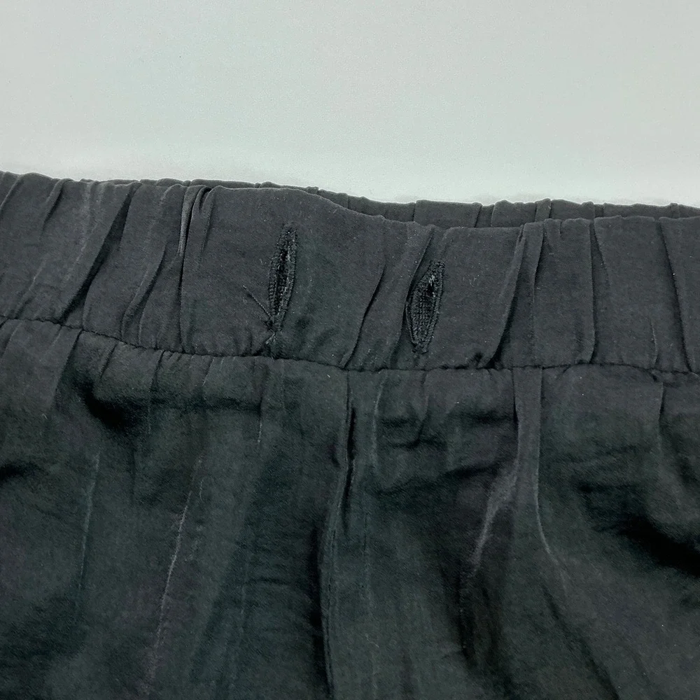 LDLA Black Zipper Pocket Shorts Womens XL Elastic Waist Casual UH6D0501